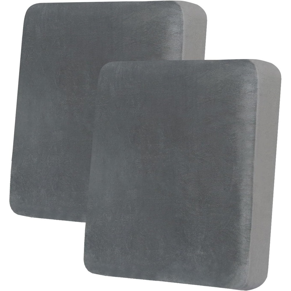 Gray Velvet Couch Cushion Covers 2pk Soft Sofa/Couch Seat‎ Cushion Covers